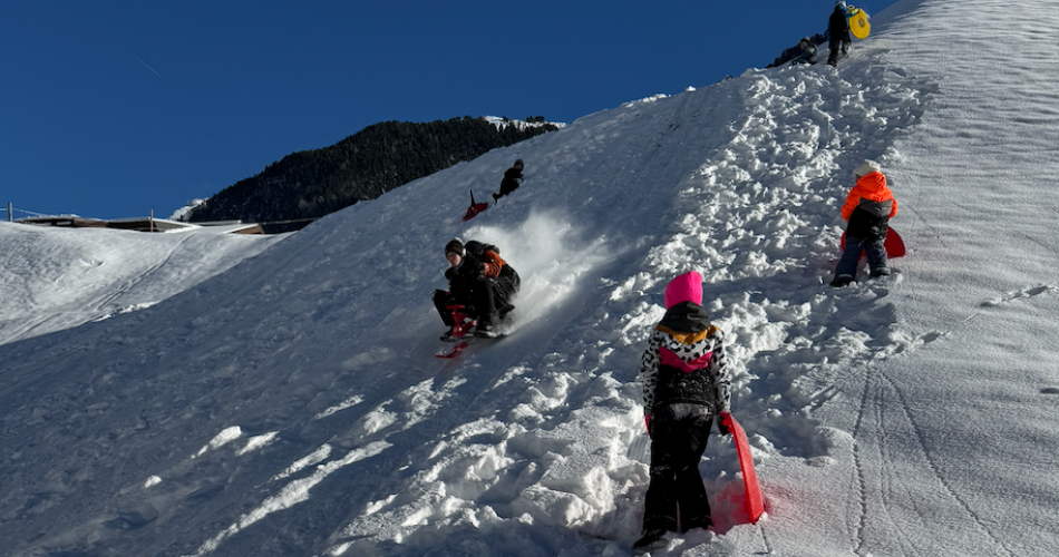 Rutschen im Schnee